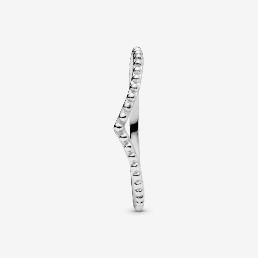 Beaded Wishbone Ring Pandora