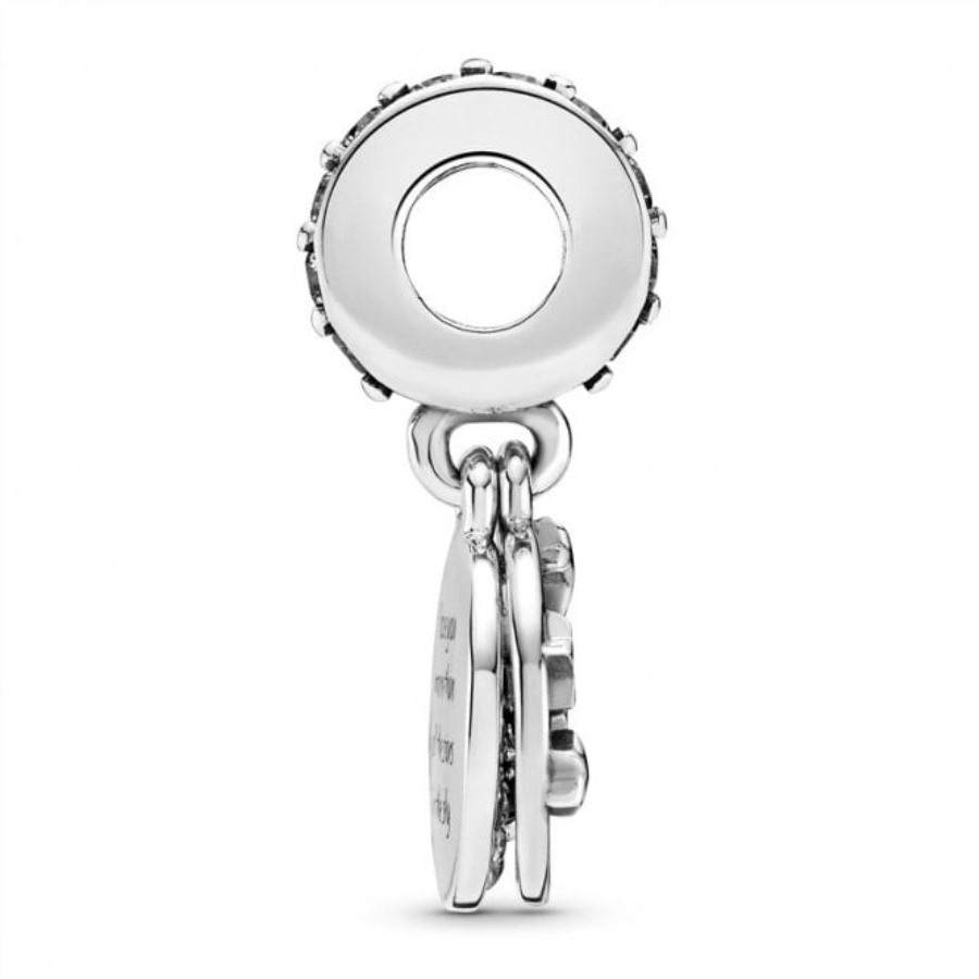 Blå Nattehimmel Halvmåne Og Stjerner Dingler Sjarmerer Pandora