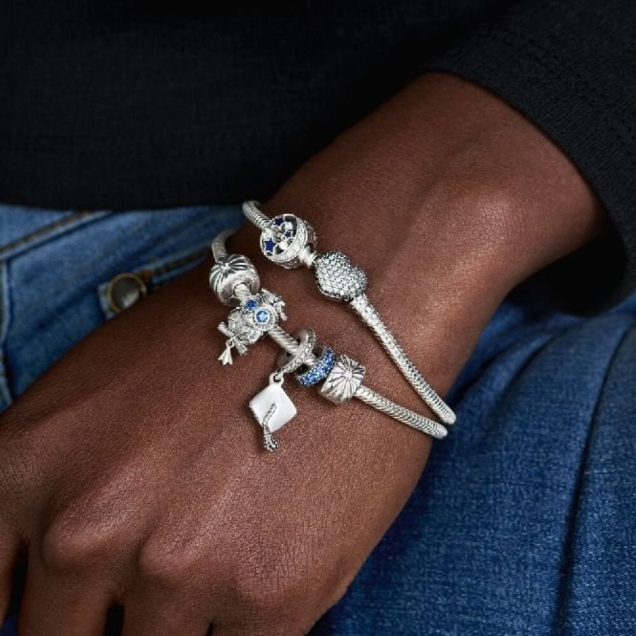 Blå Sparkle Spacer Sjarmerer Pandora