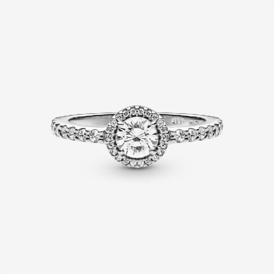 Klassisk Pandora-merke Sparkle Halo Ring