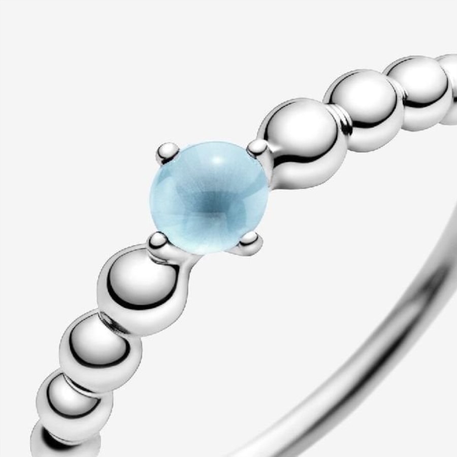 Desember Birthstone Perlering Pandora