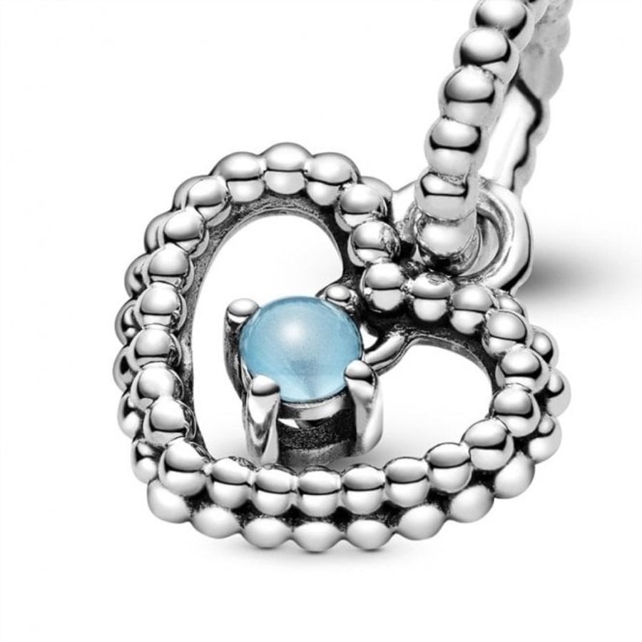 Desember Birthstone Hjerte Dingle Sjarmerer Pandora