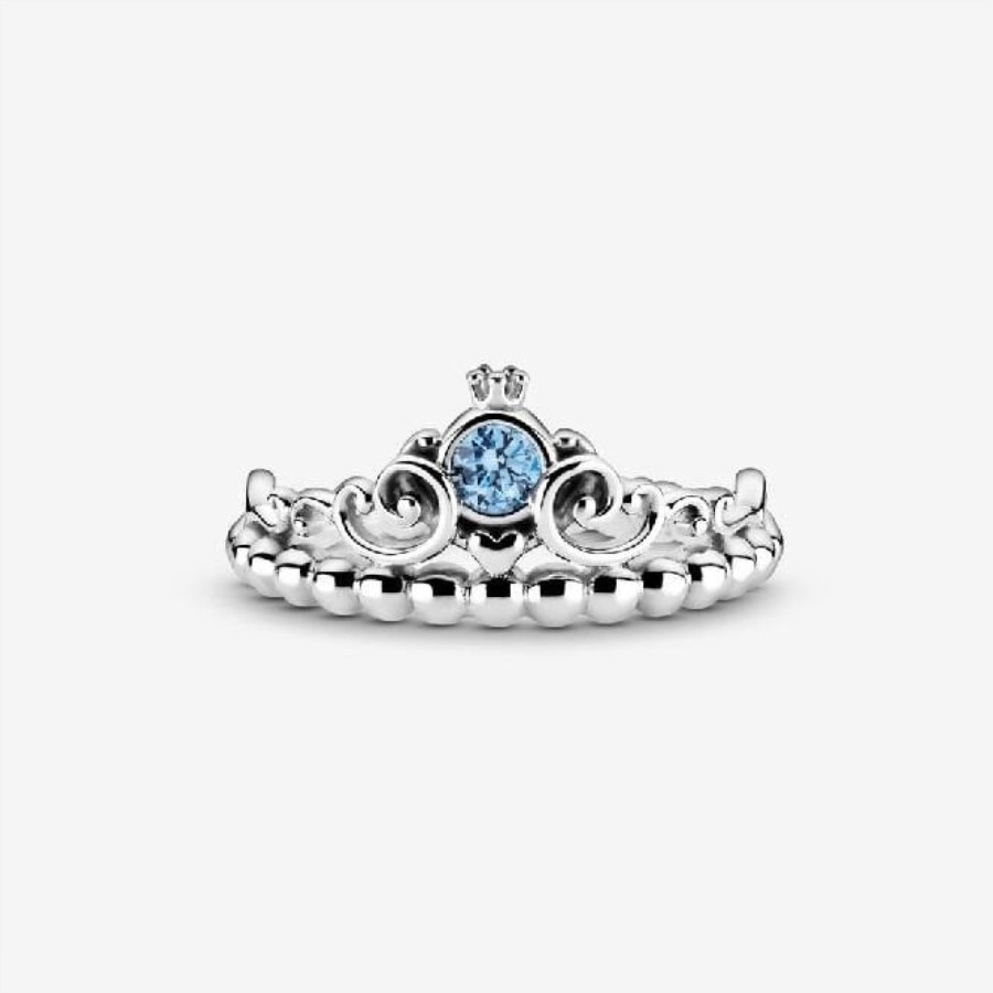 Disney Askepott Merke Pandora Blå Tiara Ring