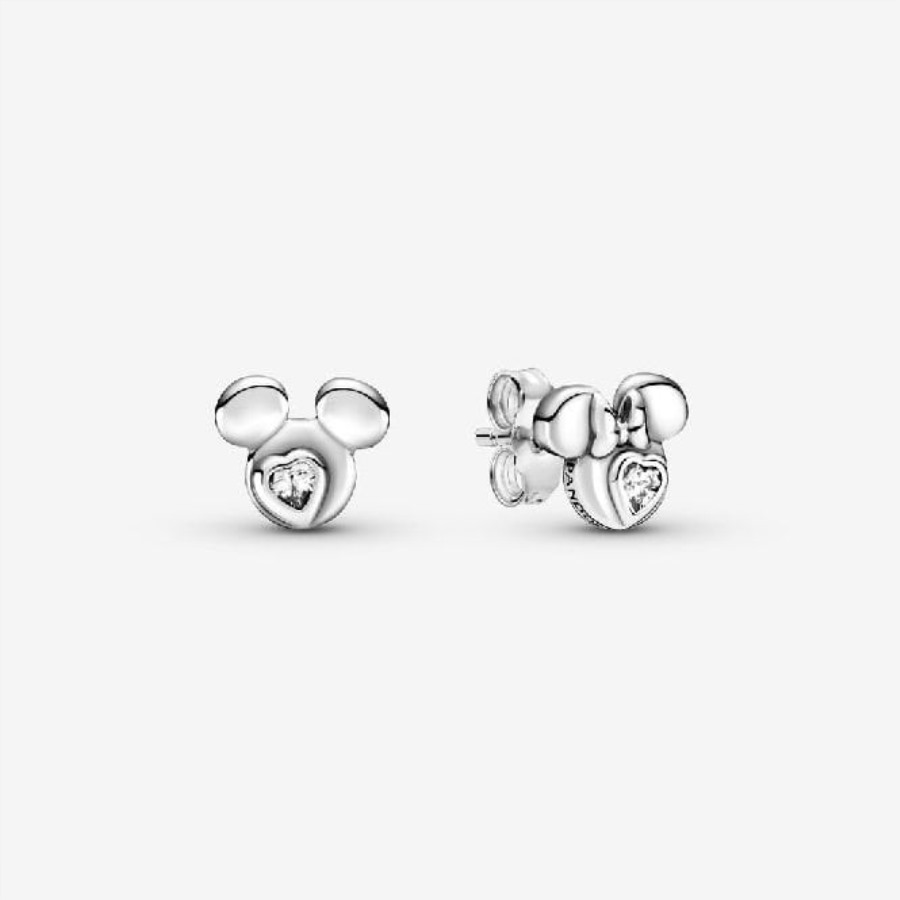 Disney Mickey Mouse & Minnie Mouse Silhouette øredobber Pandora