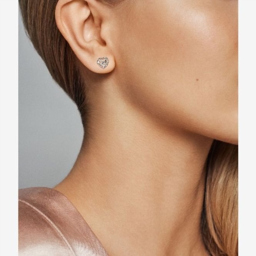 Familietre Hjerte øredobber Pandora