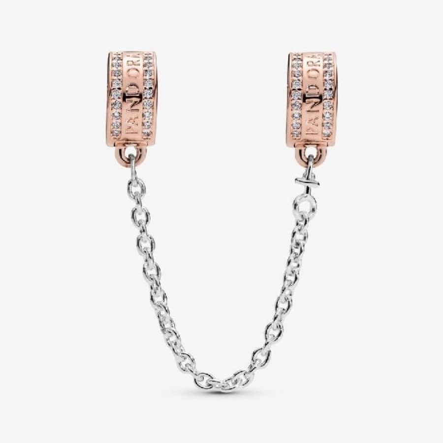 Logo Rose Sikkerhetskjedeklemme Sjarm Pandora