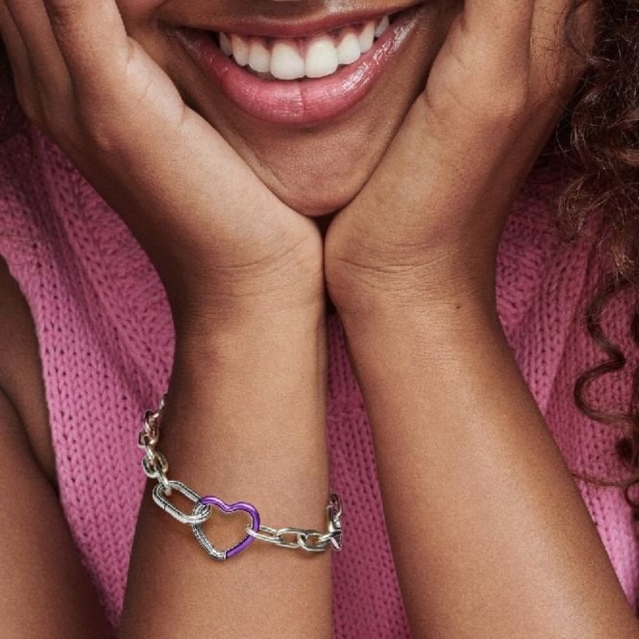 Meg Lyse Lilla Styling Hjerte Kobling Pandora