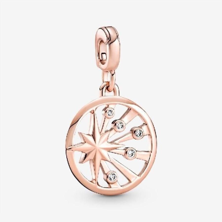Meg Rose Gull Rays Of Life Medaljong Sjarm Pandora