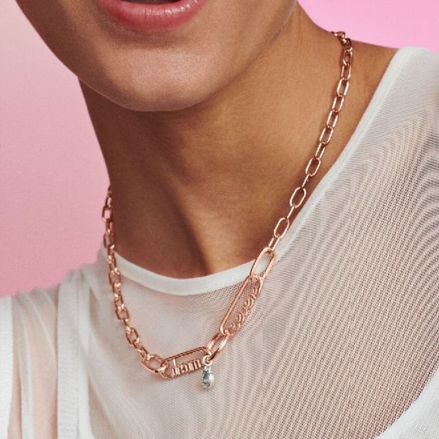 Meg Styling Rose Gull Tro Ordet Kjede Lenke Pandora