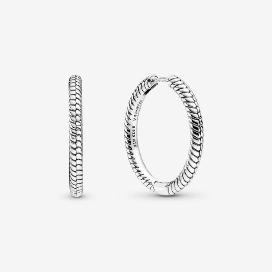 øyeblikk Sjarm Bøyle øredobber Pandora