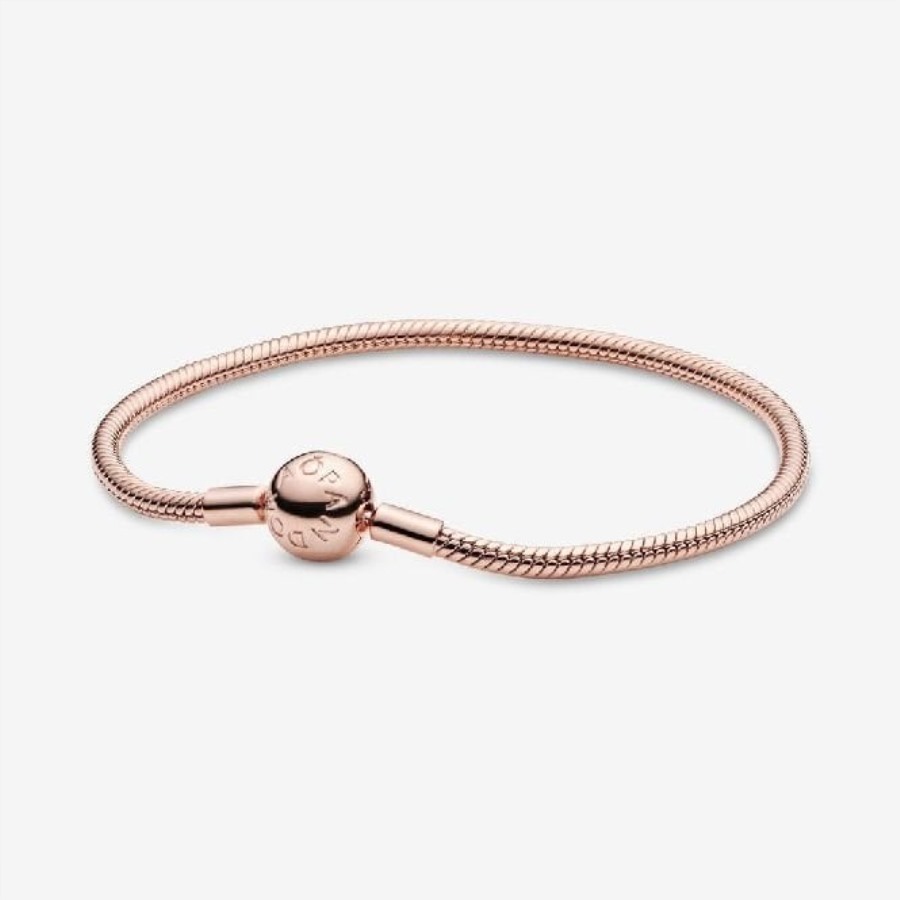 øyeblikk Pandora Rose Slange Kjede Armbånd