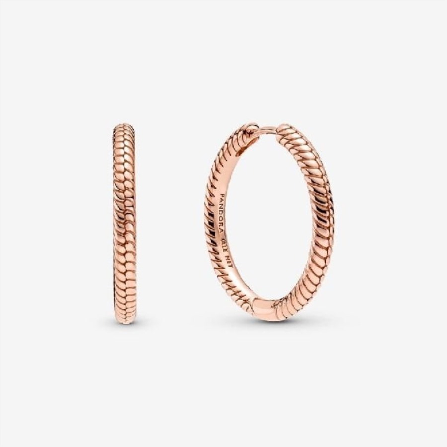 øyeblikk Rose Sjarm Bøyle øredobber Pandora