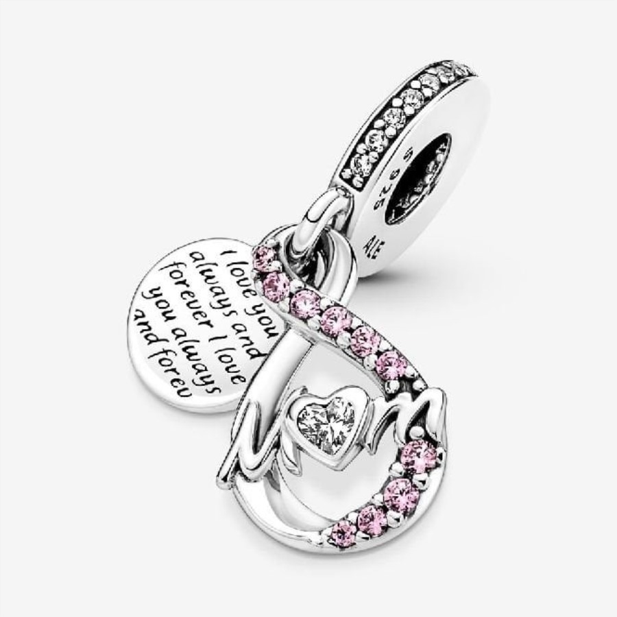 Mamma Infinity Pave Dobbel Dingle Sjarm Pandora