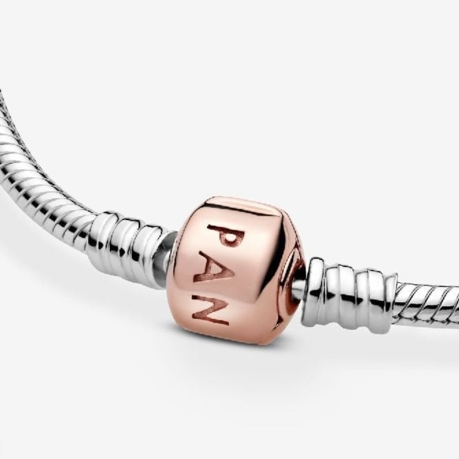 Pandora Brand Moments Slangekjedearmbånd Med Roselås