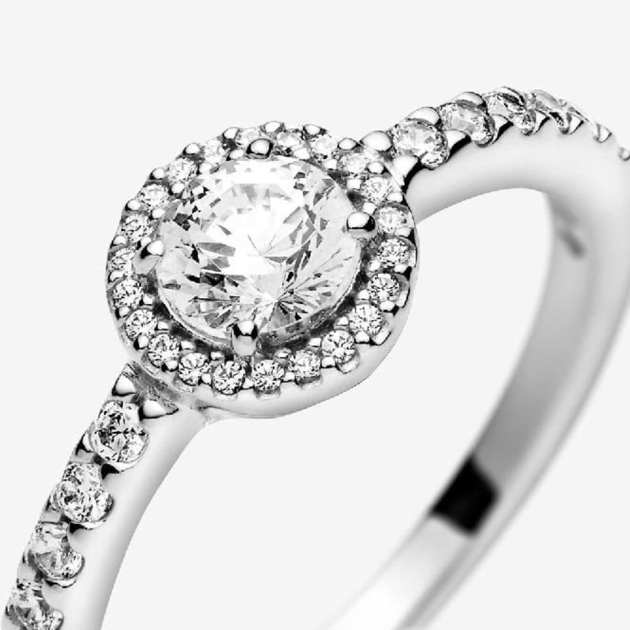 Pandora Klassisk Sparkle Halo Ring