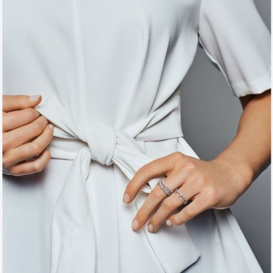 Pandora Klar Glitrende Kronring