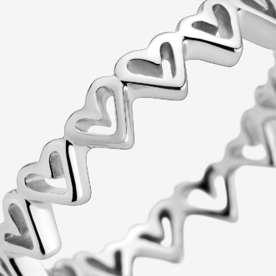 Pandora Frihånds Hjerter Pandora Ring