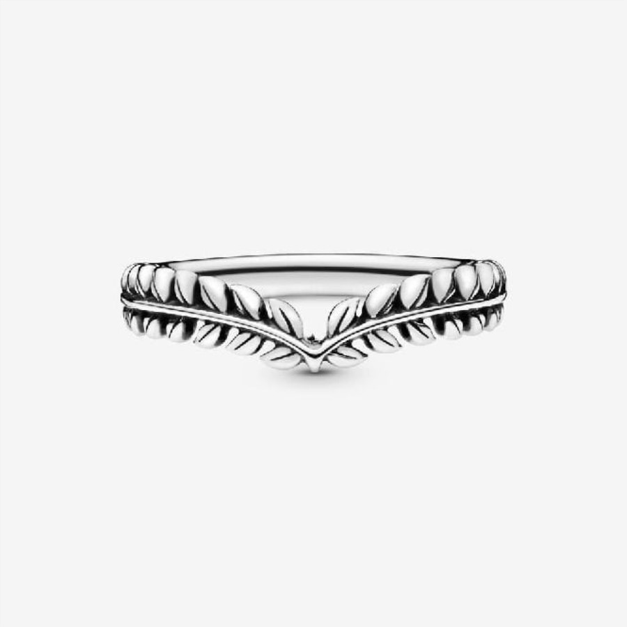 Pandora Wheat Grains Wishbone Ring