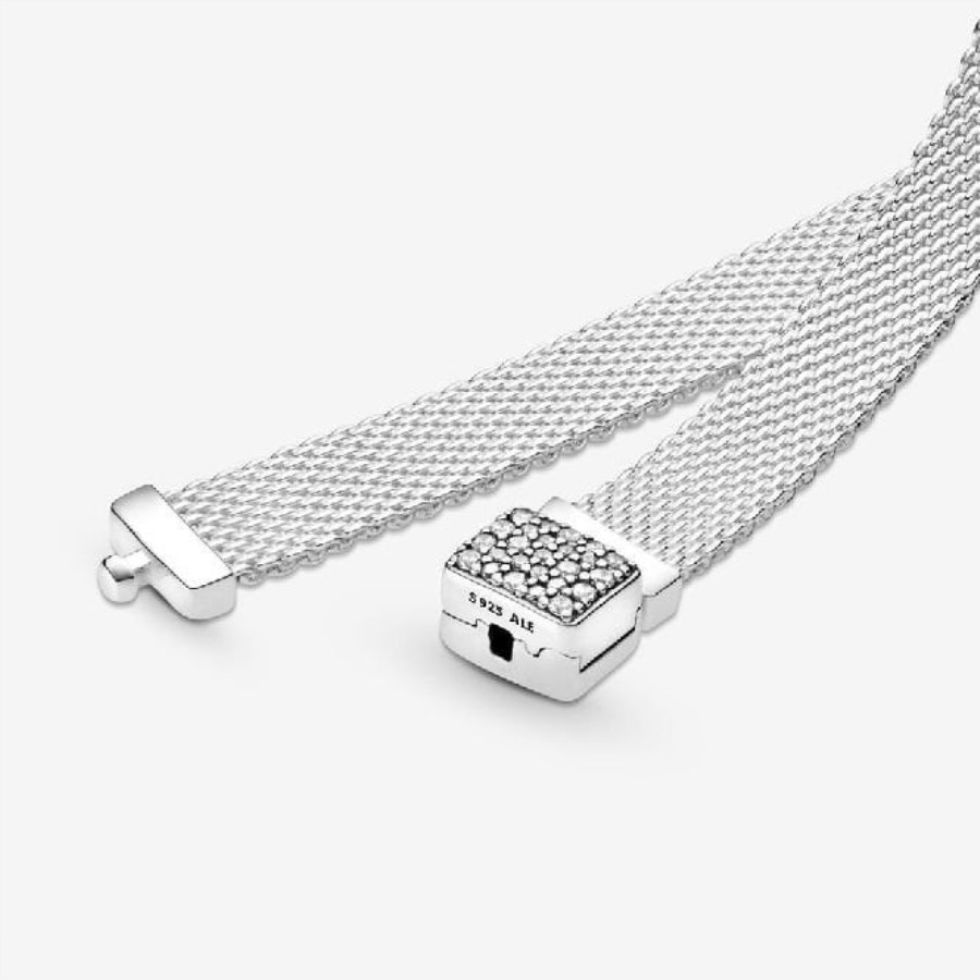 Refleksjoner Glitrende Lås Armbånd Pandora