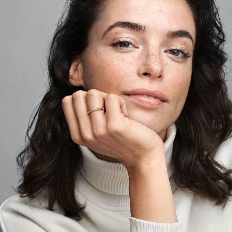 Rose Band Av Hjerter Pandora Ring