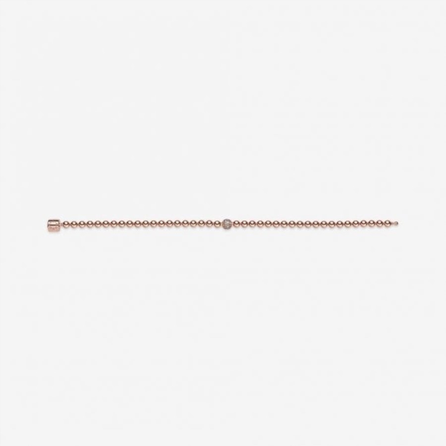 Roseperler Og Pave Pandora Armbånd