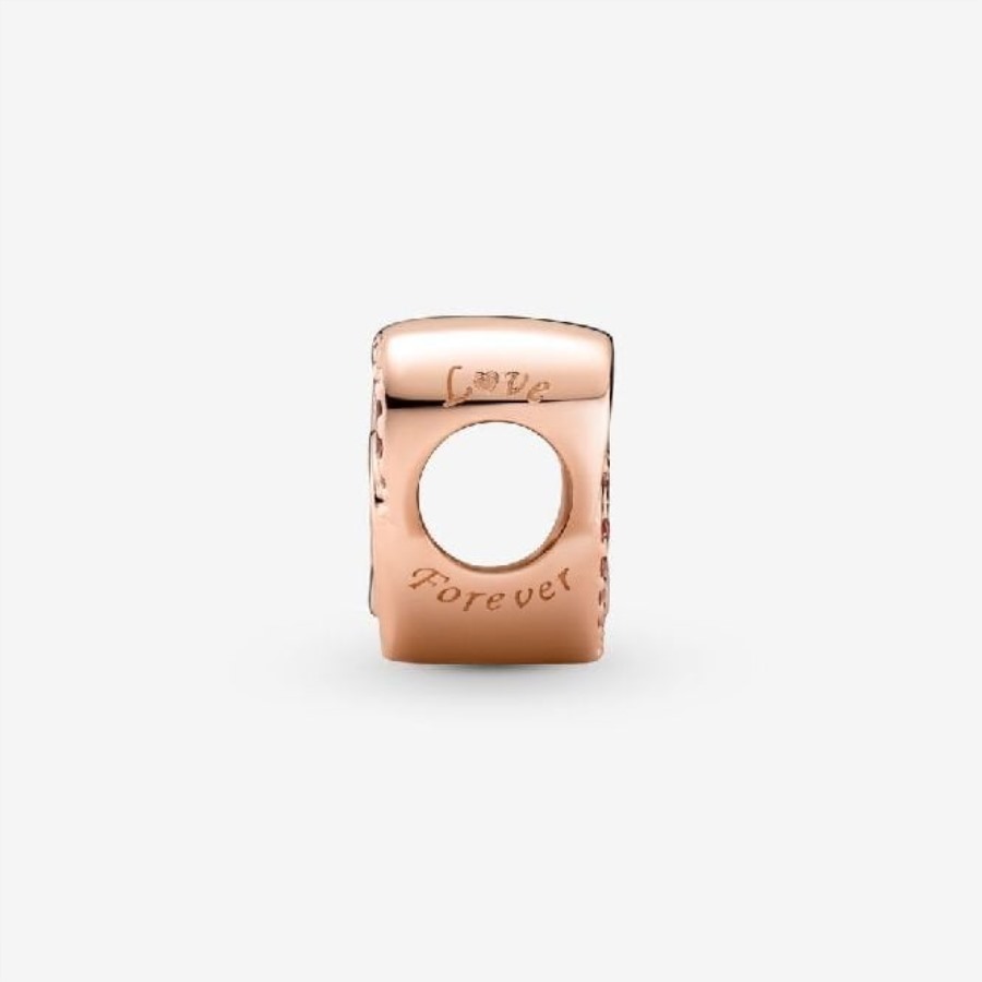 Rose Sammenvevd Kjærlighetshjerter Sjarmerer Pandora