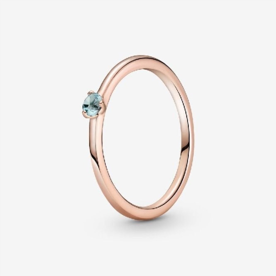 Rosa Lyseblå Kabal Pandora Ring