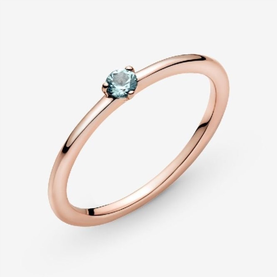 Rosa Lyseblå Kabal Pandora Ring
