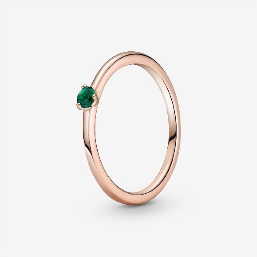 Rose Pandora Grønn Kabal Ring