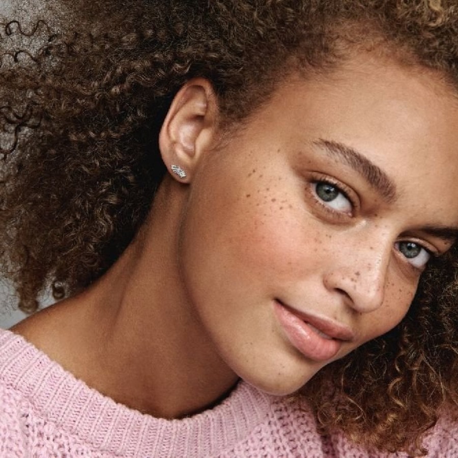 Glitrende Englevinge øredobber Pandora