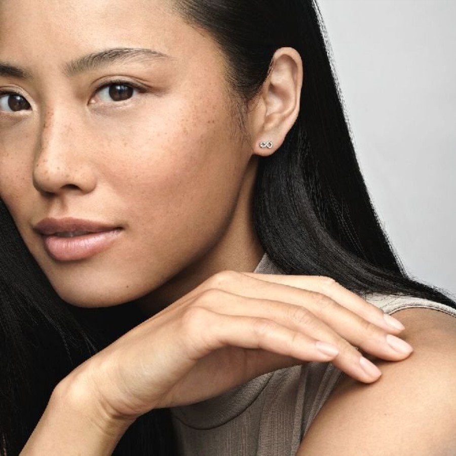 Glitrende Infinity øredobber Pandora