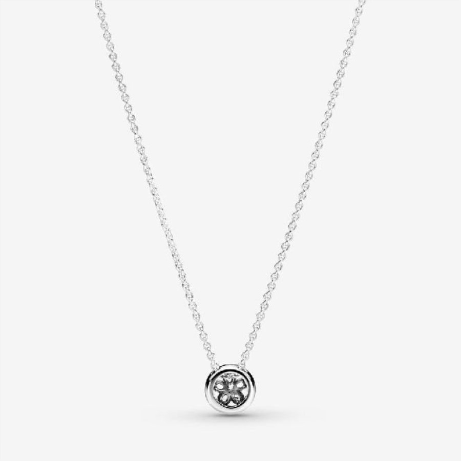 Glitrende Snowflake Collier Halskjede Pandora