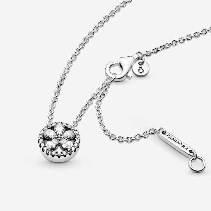 Glitrende Snowflake Collier Halskjede Pandora
