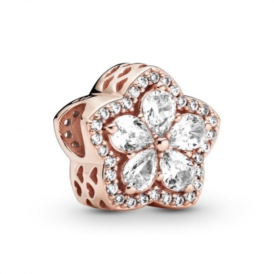 Glitrende Snøfnugg Pandora Pave Sjarm