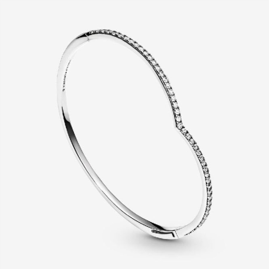 Glitrende Wishbone Armring Pandora
