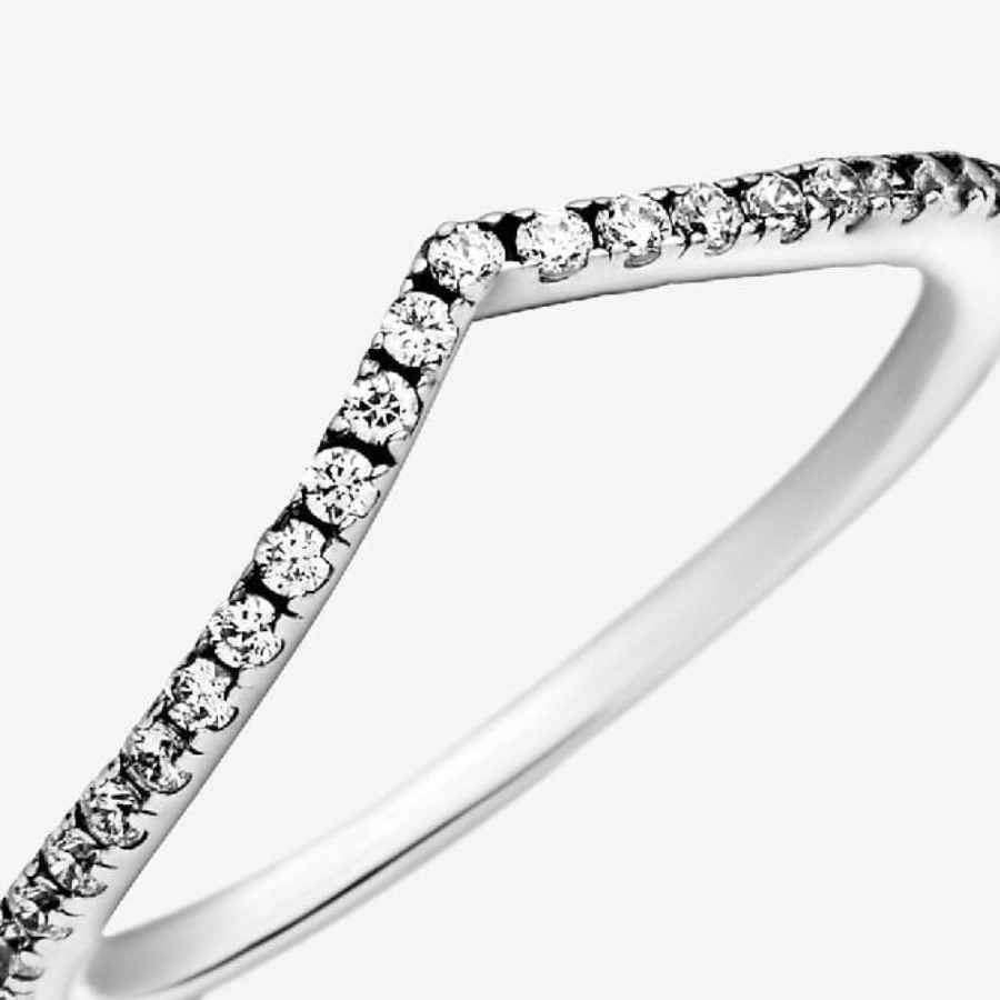 Glitrende Wishbone Ring Merke Pandora