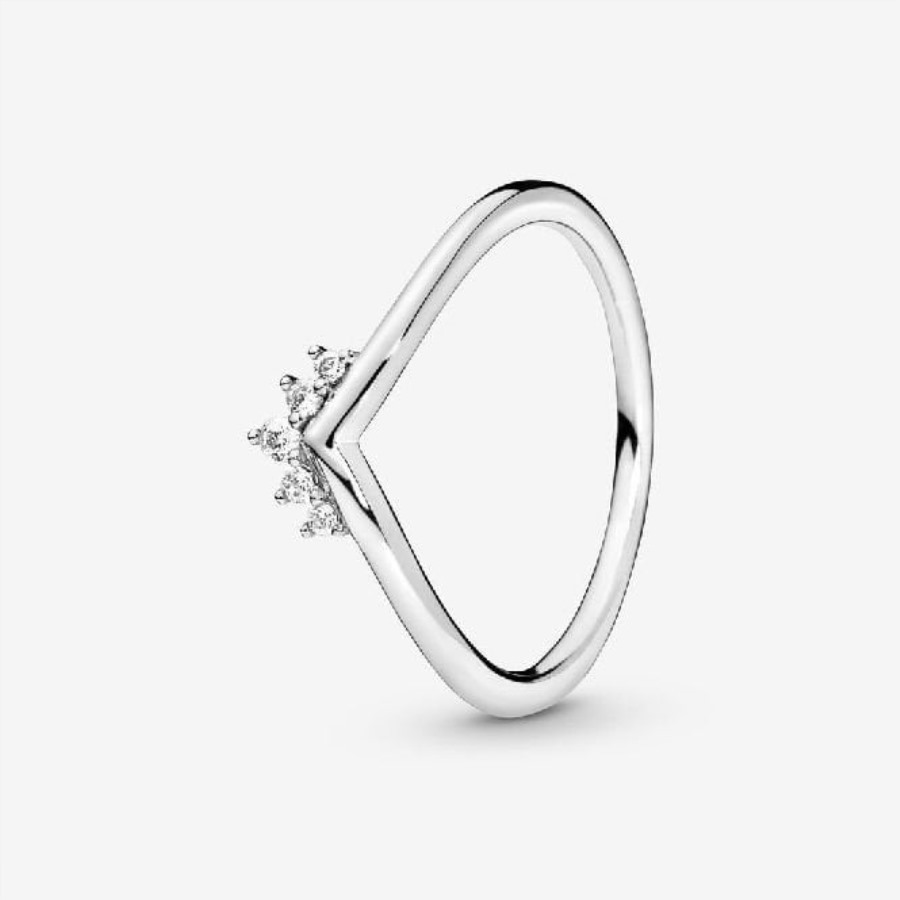 Tiara Wishbone Pandora Ring
